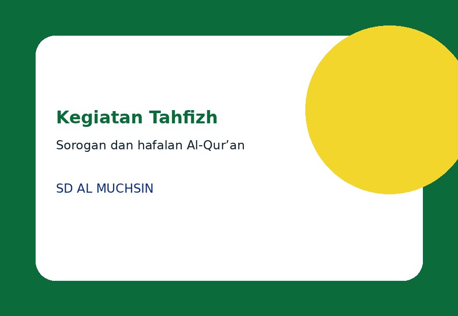 Juara Lomba Tahfizh Tingkat Kecamatan