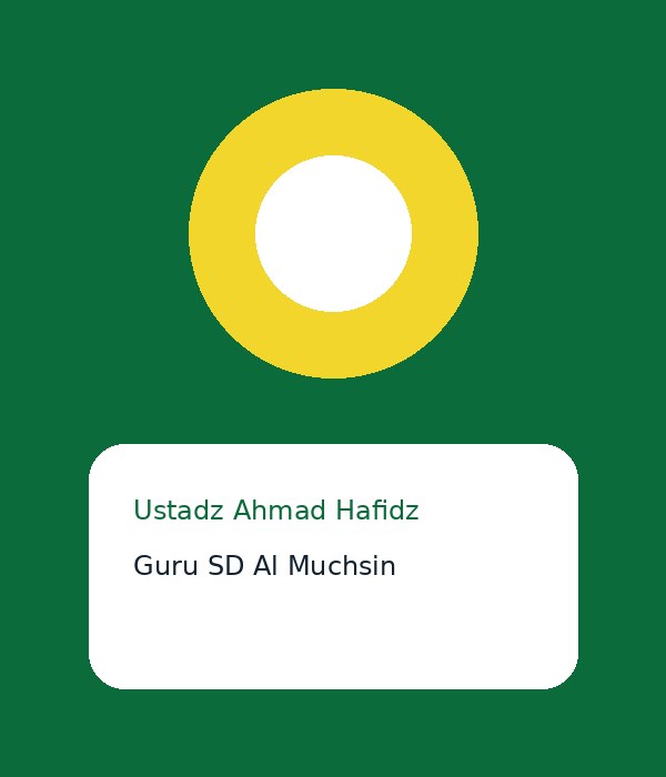 Ustadz Ahmad Hafidz
